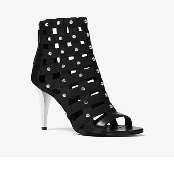 Michael Kors Sherry Caged Open Toe Ankl Booties - Picture 2 of 13